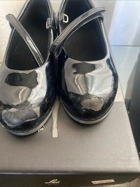 Girls Black Patent Mary Jane Dress Shoes